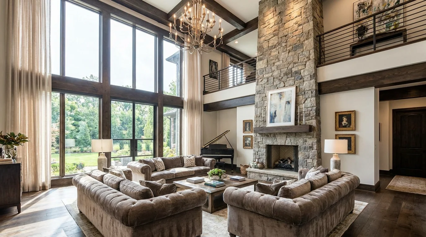 12 Double Height Living Room Ideas That Feel Grand