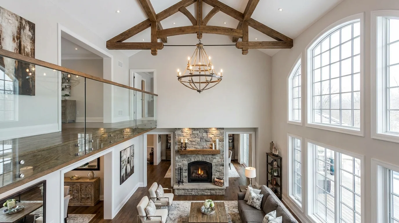 14 Double Height Living Room Ceiling Ideas