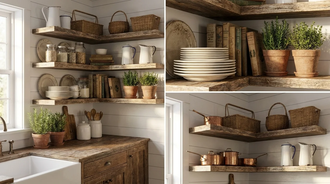 15 Farmhouse Kitchen Inspirations with Vintage Touches